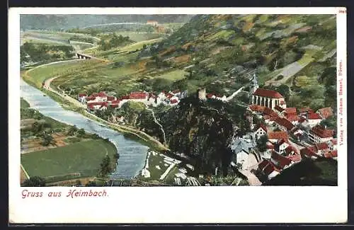 AK Heimbach / Eifel, Teilansicht mit Kirche