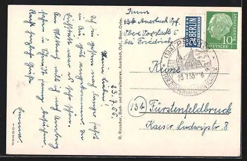 AK Auerbach / Opf., Stadtpfarrkirche, Innansicht