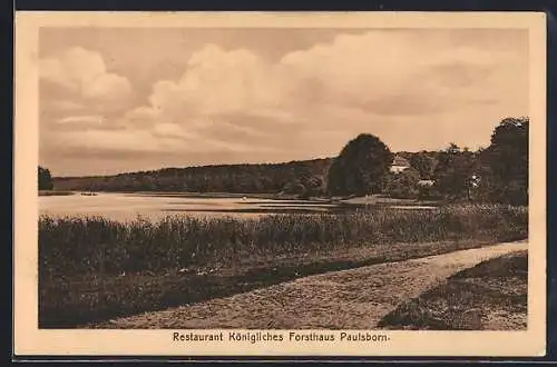 AK Berlin-Zehlendorf, Restaurant Königliches Forsthaus Paulsborn