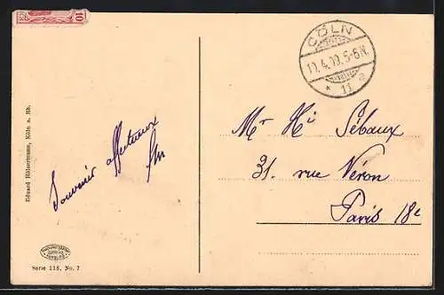 AK Köln a. Rhein, Abendstimmung mit Domblick und Stadtpanorama