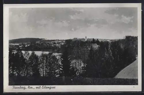 AK Sternberg /Nm., Ortsansicht mit Eilangsee