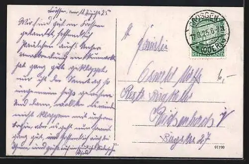 AK Crossen / Krosno Odrz, Panorama mit Oderbrücke