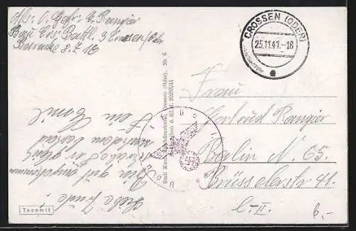 AK Crossen a. d. Oder, Gesamtansicht vom Aussichtsturm