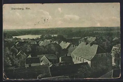 AK Sternberg /Nm., Ortsansicht aus der Vogelschau