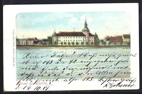 AK Cüstrin, Blick auf die Schlosskaserne
