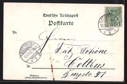 AK Cüstrin, Blick auf die Schlosskaserne