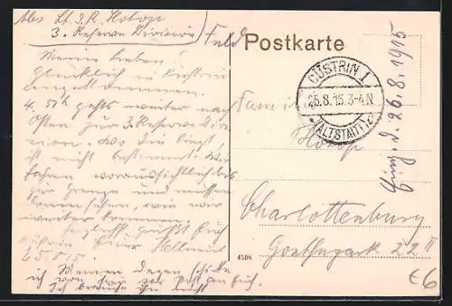 AK Cüstrin-N., Warthe-Brücke