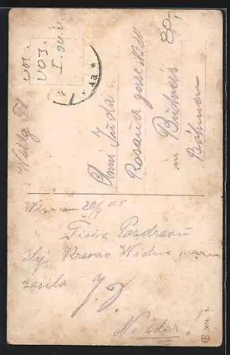 AK Österreichischer Soldat träumt von seiner Frau