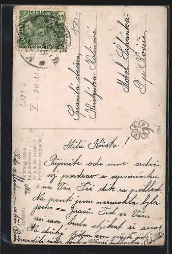 AK Österreichischer Soldat am Zaun hält Hand von Frau