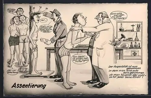 AK Assentierung österreichischer Rekruten