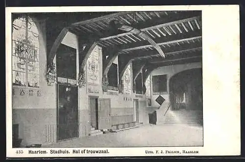 AK Haarlem, Stadhuis, Hal of trouwzaal