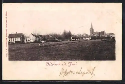 AK Ouderkerk a. d. Yssel, Ortspartie mit Kirche