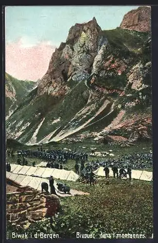 AK Biwak in den Bergen