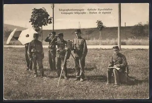 AK Telegraphenkompagnie, Optische Signalstation