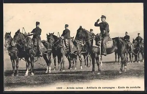 AK Schweizer Armee, Artillerie de campagne, Ecole de conduite