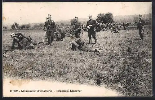 AK Schweizer Infanterie im Manöver