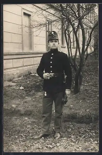 Foto-AK Österreichischer Soldat in Uniform