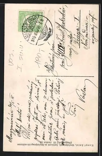 AK Österreichischer Soldat in Uniform mit Säbel