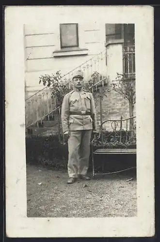 Foto-AK Österreichischer Soldat in Uniform