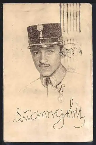 Künstler-AK Österreichischer Soldat in Uniform, K.u.k Inft.-Rgt. Freiherr v. Hess No. 49