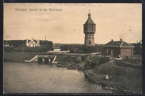 AK Vlissingen, Gezicht op den Watertoren