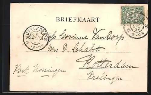 AK Arnhem, Rijnkade, Op de Rijn