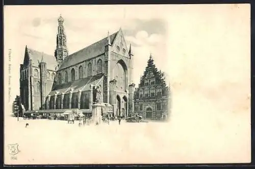 AK Haarlem, Kirche mit Denkmal