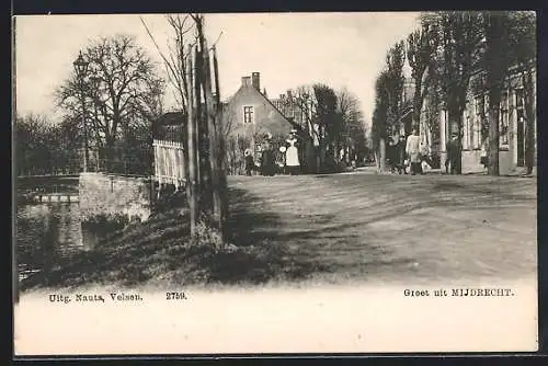 AK Mijdrecht, Strassenpartie mit Anwohnern