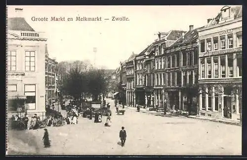 AK Zwolle, Groote Markt en Melkmarkt