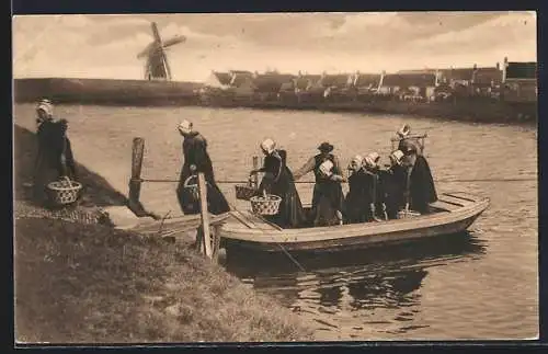 AK Arnemuiden /Zeeland, Overzetveer Arnemuiden, Windmühle