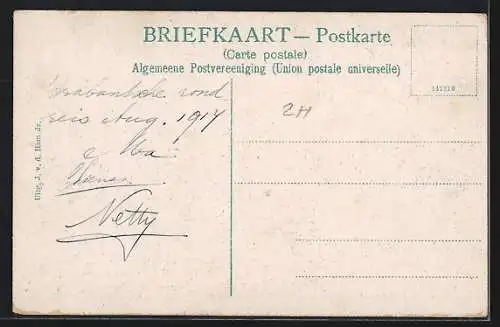 AK Hellevoetsluis, Gezicht op Brugen Baantje