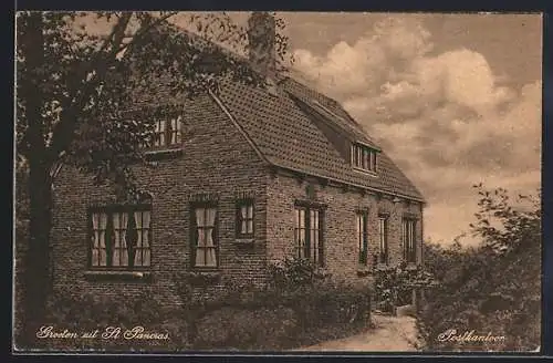 AK Sint Pancras, Ortsansicht mit Wohnhaus