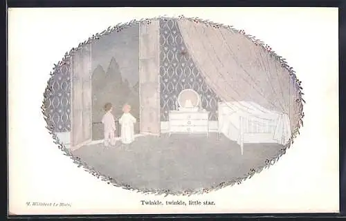 Künstler-AK Henriette Willebeek le Mair: Twinkle, twinkle, little star