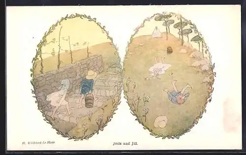 Künstler-AK Henriette Willebeek le Mair: Jack and jill