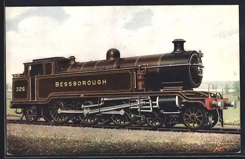 AK Englische Eisenbahn, Lokomotive Bessborough No. 326 der L. B. & S. C. R.