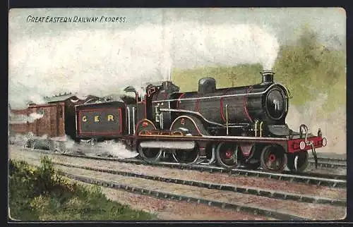 AK Englische Eisenbahn Great Eastern Railway Express