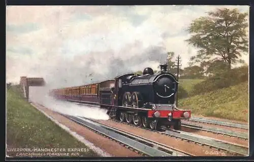 AK Liverpool, Liverpool-Manchester Express, englische Eisenbahn unterwegs