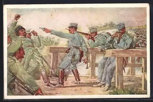 AK Rotes Kreuz Nr. 261, Hauptmann Ernst Schneider vom IR 77...