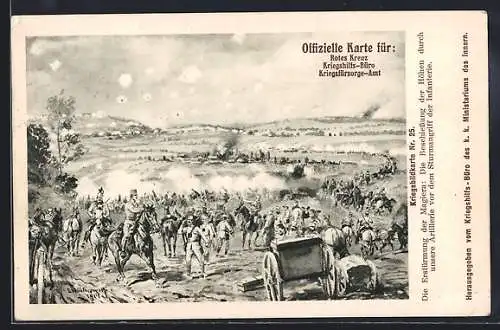 AK Österreichische Armee, Die Erstürmung der Magiera, Rotes Kreuz