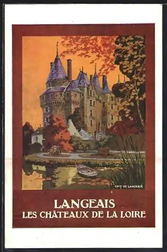 Künstler-AK Langeais, les Châteaux de la Loire, Tourismus