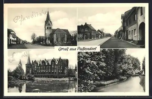 AK Paffendorf, Ortspartien mit Kirche