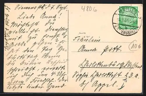 AK Werther / Westfalen, Partie an der Volksschule