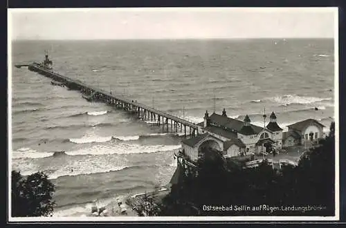 AK Sellin / Rügen, Blick auf die Landungsbrücke