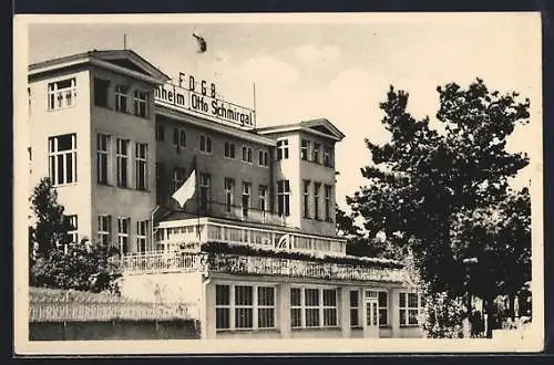 AK Zinnowitz / Ostsee, FDGB-Heim Wilhelm Otto Schmirgal