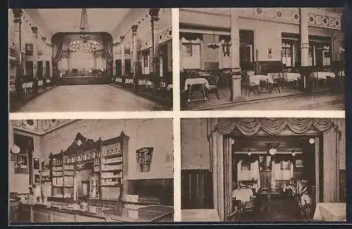AK Lokstedt bei Hamburg, Klub- und Ballhaus Grenzhaus Hoheluft - Innenansichten