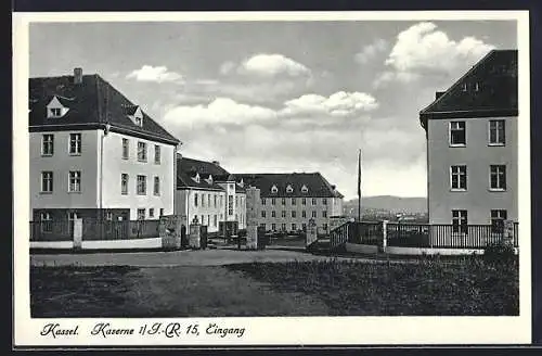 AK Kassel, Kaserne 1. I.-R. 15, Eingang