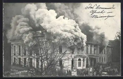 AK Meiningen, Brand des Hoftheaters 5.3.1908