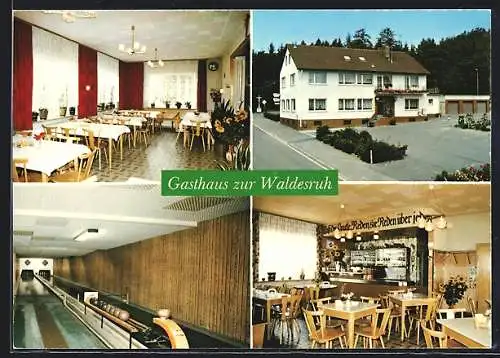 AK Oberthulba, Gasthaus zur Waldesruh, Bes. M. Schlereth