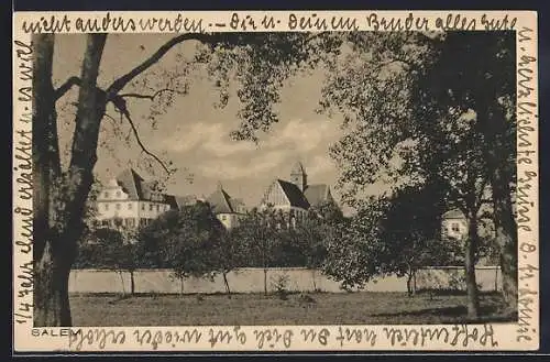 AK Salem / Baden, Blick zum Ort
