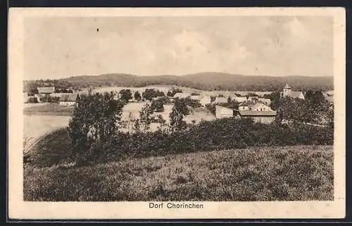 AK Chorinchen, Ortspartie mit Feldlandschaft